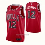 Camiseta Chicago Bulls Ayo Dosunmu NO 12 Icon 2021-22 Rojo